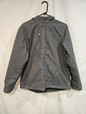Berne Gray Zip-Up Hooded Coat